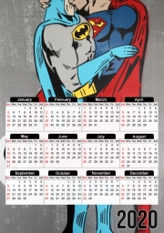 Calendrier Superman And Batman Kissing For Equality