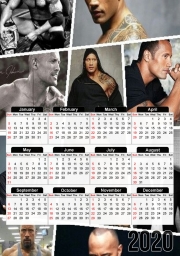 Calendrier The Rock Collage