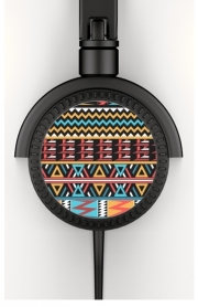 Casque Audio aztec pattern red Tribal