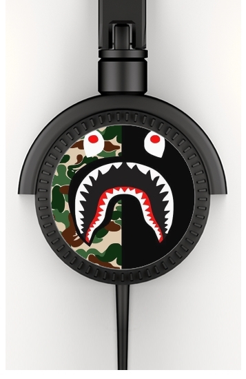Casque Audio Shark Bape Camo Military Bicolor