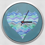 Horloge Murale A Sea of Love (blue)