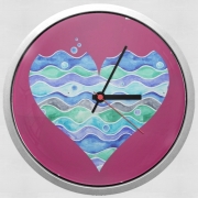 Horloge Murale A sea of Love (purple)