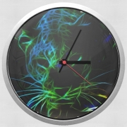 Horloge Murale Abstract neon Leopard