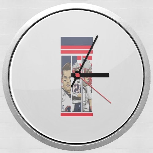 Horloge Murale Brady Champion Super Bowl XLIX