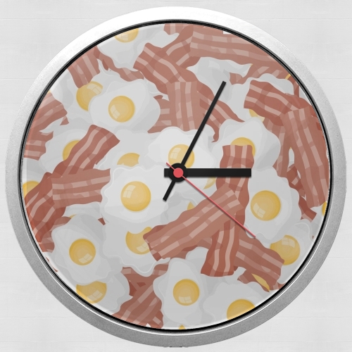 Horloge Murale Breakfast Eggs and Bacon