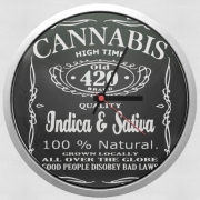 Horloge Murale Cannabis