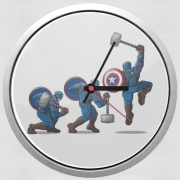 Horloge Murale Captain America - Thor Hammer