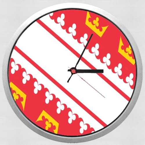 Horloge Murale Drapeau alsacien Alsace Lorraine