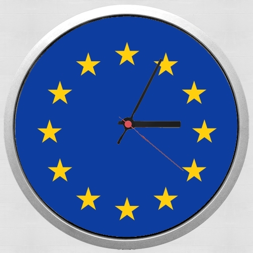 Horloge Murale Drapeau Europeen