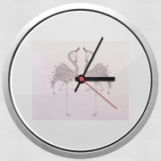 Horloge Murale Flamingo