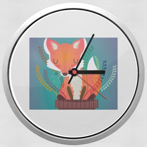 Horloge Murale Fox in the pot