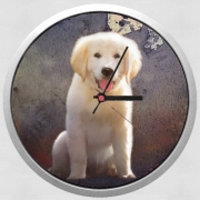 Horloge Murale Golden Retriever Puppy