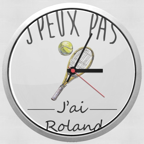 Horloge Murale Je peux pas j'ai roland - Tennis