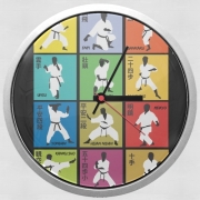 Horloge Murale Karate techniques