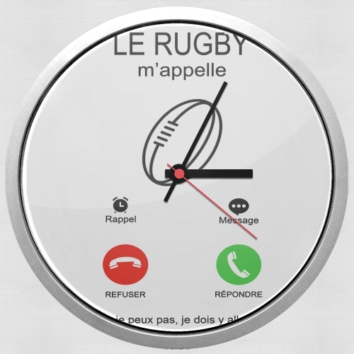 Horloge Murale Le rugby m'appelle