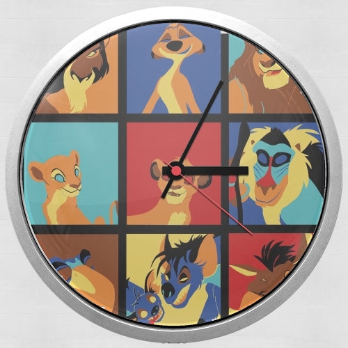Horloge Murale Lion pop