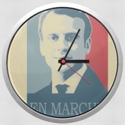 Horloge Murale Macron Propaganda En marche la France
