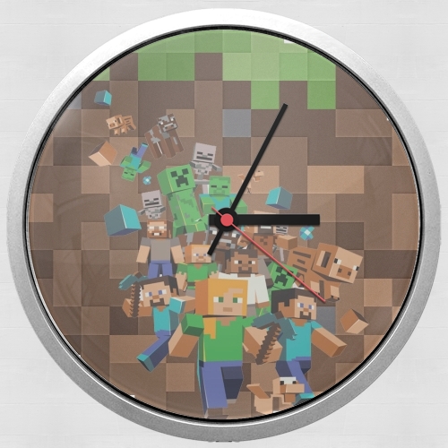 Horloge Murale Minecraft Creeper Forest