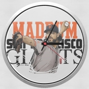 Horloge Murale MLB Stars: Madison Bumgarner - Giants San Francisco