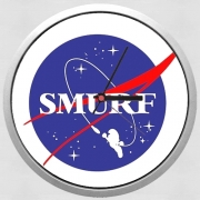 Horloge Murale Nasa Parodie Smurfs in Space