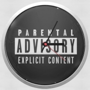 Horloge Murale Parental Advisory Explicit Content