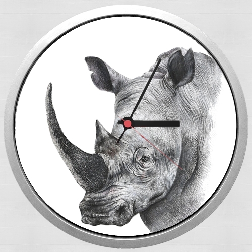 Horloge Murale Rhino Shield Art