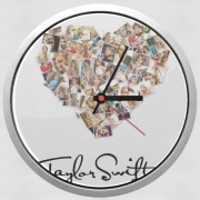 Horloge Murale Taylor Swift Love Fan Collage signature