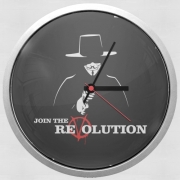 Horloge Murale V For Vendetta Join the revolution