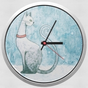 Horloge Murale Winter Cat
