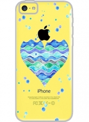 Coque Iphone 5C Transparente A Sea of Love (blue)