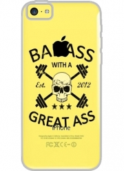Coque Iphone 5C Transparente Badass with a great ass