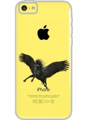 Coque Iphone 5C Transparente Black Pegasus