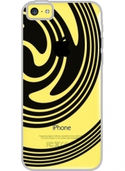 Coque Iphone 5C Transparente BLACK SPIRAL
