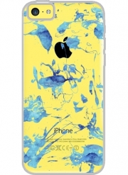 Coque Iphone 5C Transparente Blue Splash