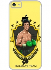 Coque Iphone 5C Transparente Boxing Balboa Team