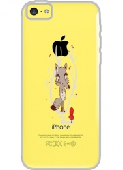 Coque Iphone 5C Transparente Hello Big Wolf
