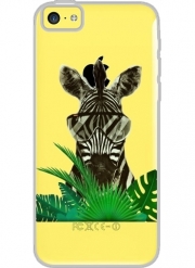 Coque Iphone 5C Transparente Hipster Zebra Style