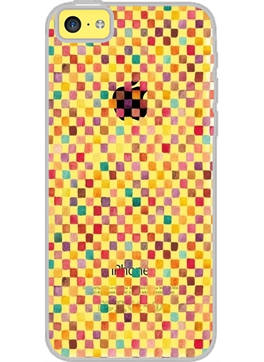 Coque Iphone 5C Transparente Klee Pattern