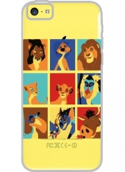 Coque Iphone 5C Transparente Lion pop