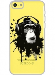Coque Iphone 5C Transparente Monkey Business - White