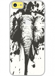 Coque Iphone 5C Transparente Splashing Elephant