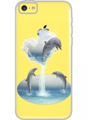 Coque Iphone 5C Transparente The Heart Of The Dolphins