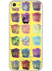Coque Iphone 5C Transparente Watercolor Space