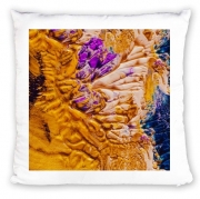 Coussin Gold and Purple Paint