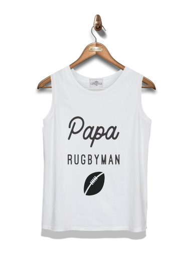 Débardeur Enfant Papa Rugbyman
