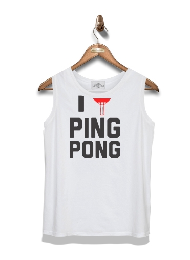 Débardeur Homme I love Ping Pong
