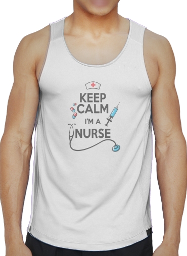 Débardeur Homme Keep calm I am a nurse