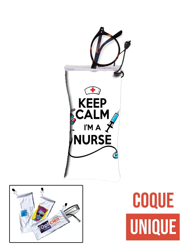 étui à lunettes Keep calm I am a nurse