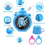Gourde pour enfant octopus Blue cartoon