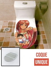 Housse de toilette - Décoration abattant wc A fantasy lazy life